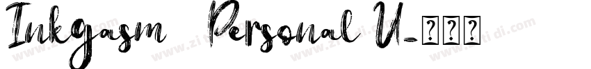 Inkgasm   Personal U字体转换